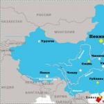 Mapa Hainanu v ruštině Mapa letoviska Sanya v Hainanu